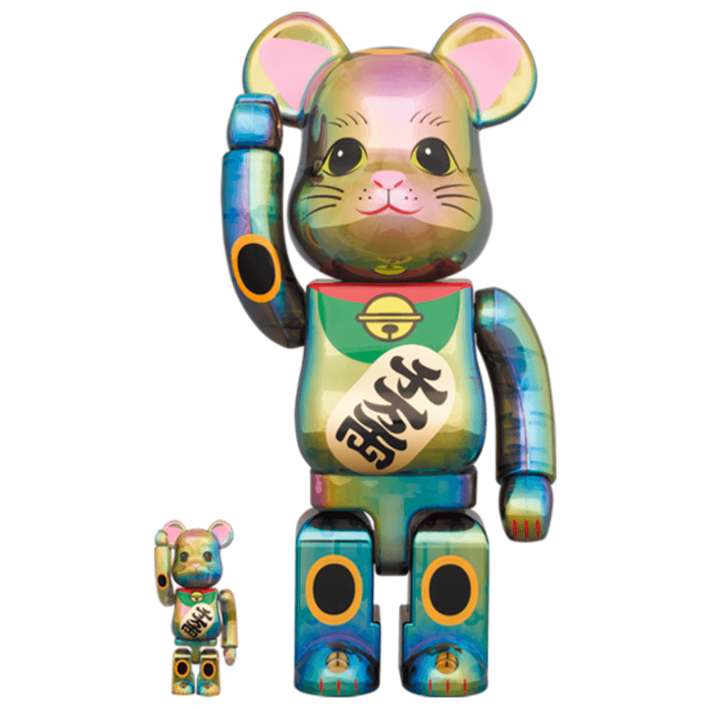 BE@RBRICK - BE@RBRICK 招き猫 金運 黒メッキ 100％ & 400％の+