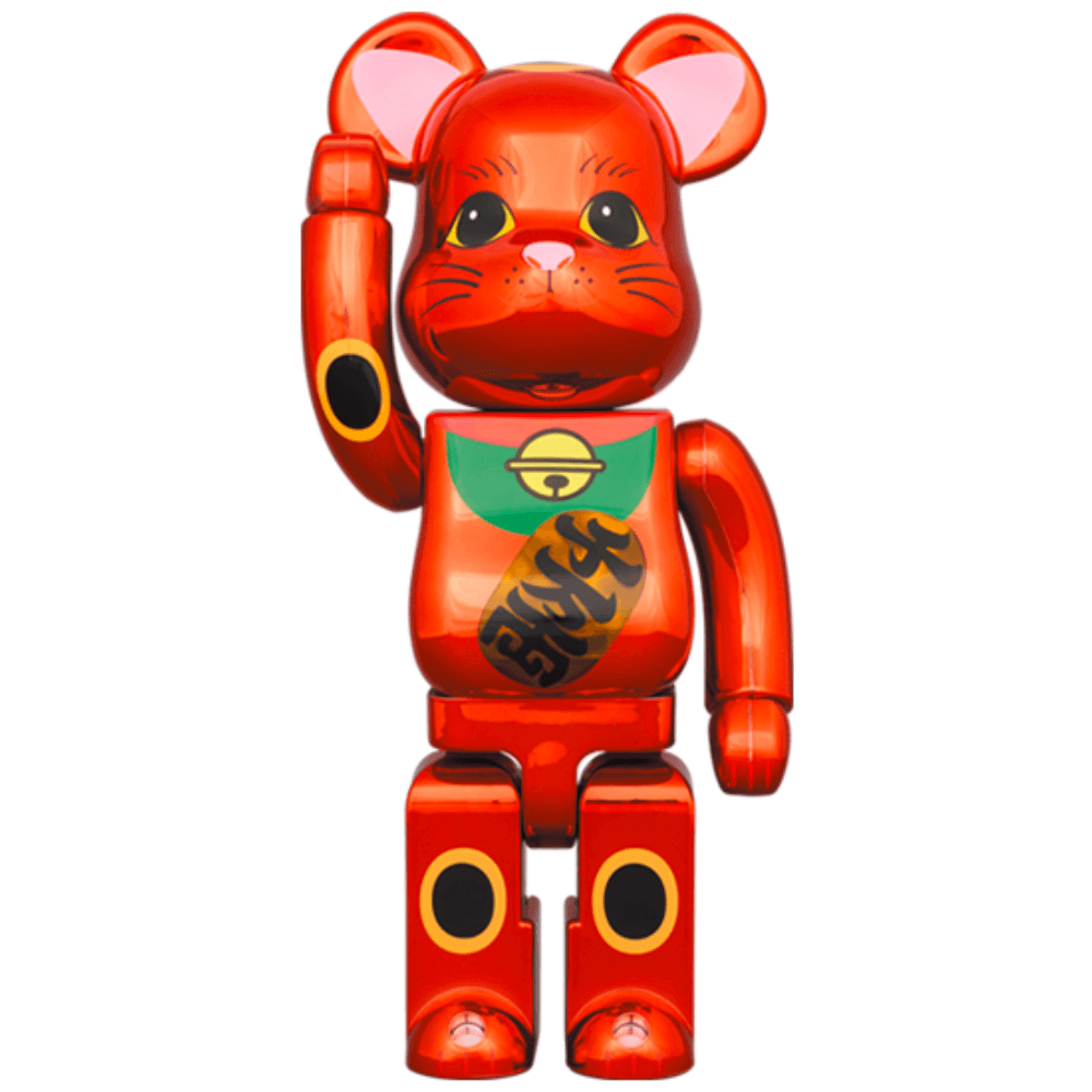 BE@RBRICK 招き猫 梅金メッキ 400％-