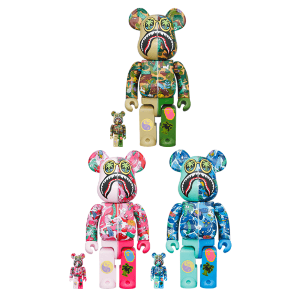 BAPE(R) Steven Harrington X BAPE(R) SHARK 100％ & 400％ Be@rBrick