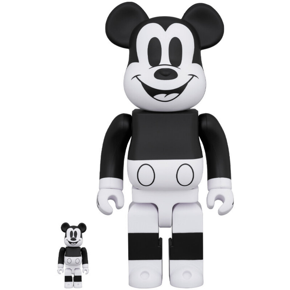 Mickey Mouse 100% & 400% 2020 B&W Be@rBrick – CRA5Y SHOP