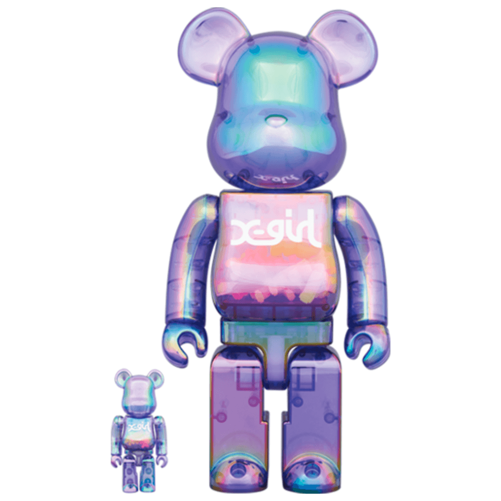 X-girl CLEAR PURPLE 100％ & 400％ / 1000% Be@rBrick