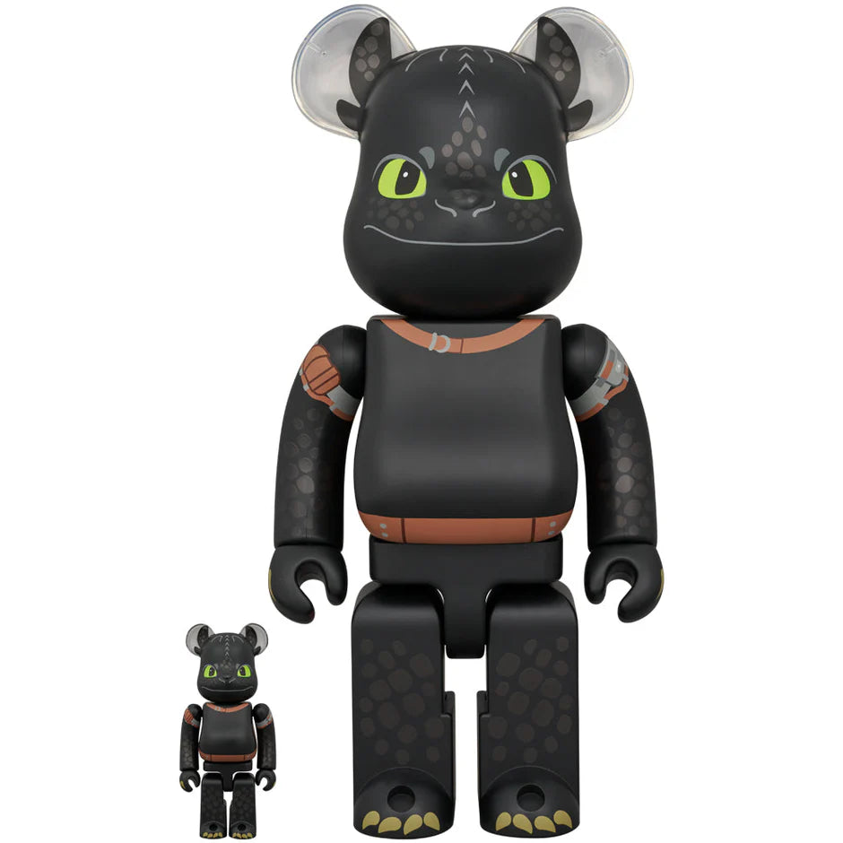 “DreamWorks Dragons” TOOTHLESS 100％ & 400％ BE@RBRICK