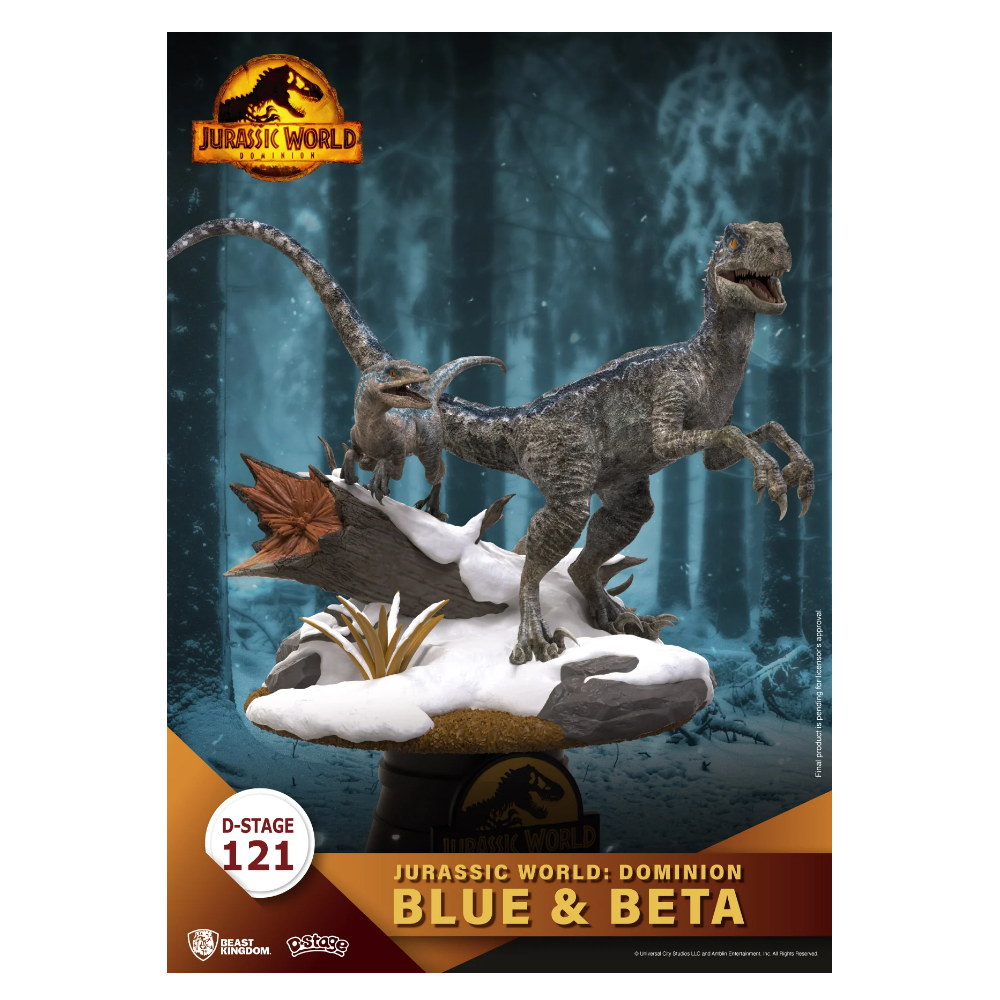 BEAST KINGDOM 侏羅紀公園 (DS-121) Jurassic World - Dominion - Blue & Beta