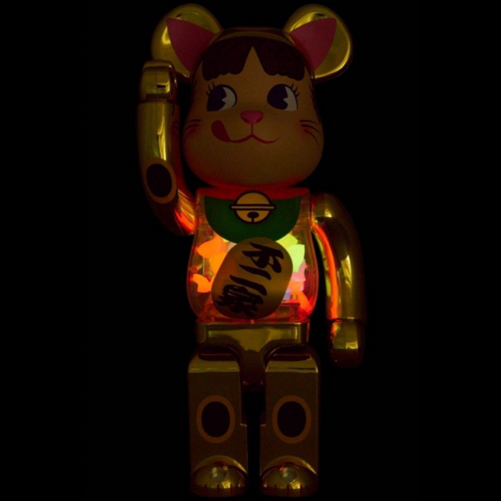 Recruiting cat gold メッキ1000% Be@rBrick 