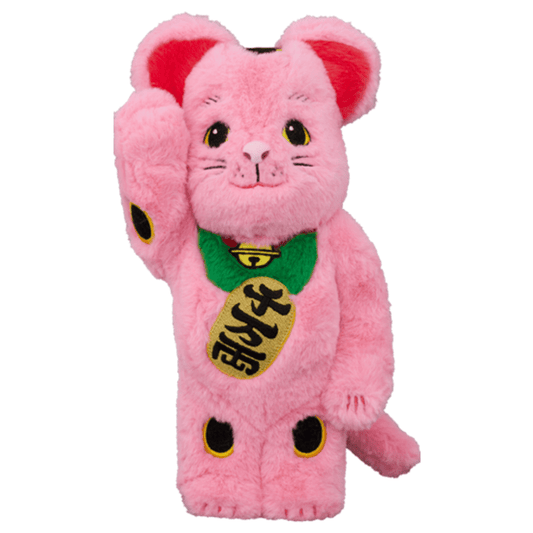 「日限」招き猫 着ぐるみ 桃色 400％ / 1000% Be@rBrick - CRA5Y SHOP