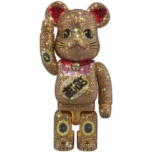 CRYSTAL DECORATE 招き猫 金 招福 400％ BE@RBRICK - CRA5Y SHOP