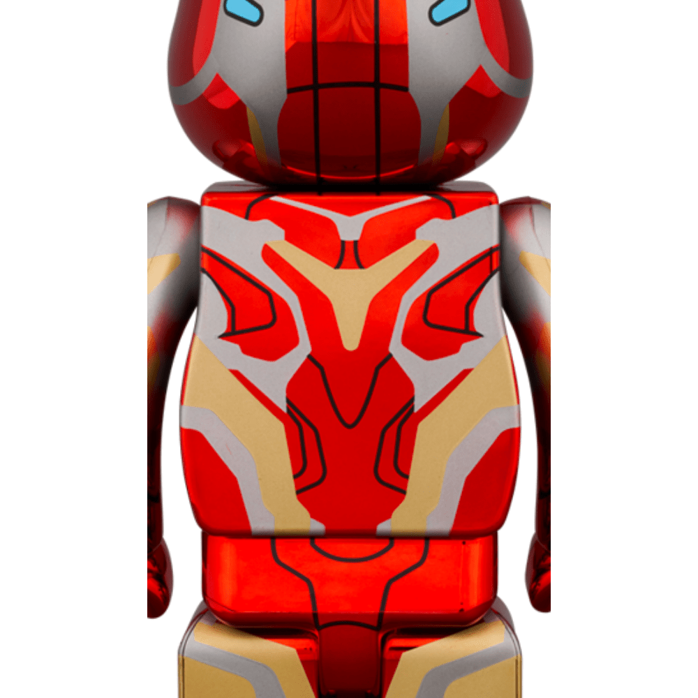 日限」IRON MAN MARK 50 電鍍版Chrome Ver 100％ & 400％ Be@rBrick