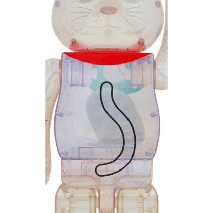 BE@RBRICK 招き猫 透明メッキ 100％ u0026 400％-
