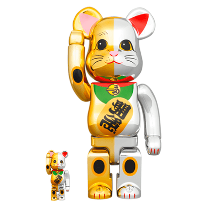 BE@RBRICK 招き猫 千万両金×開運銀 1000%-