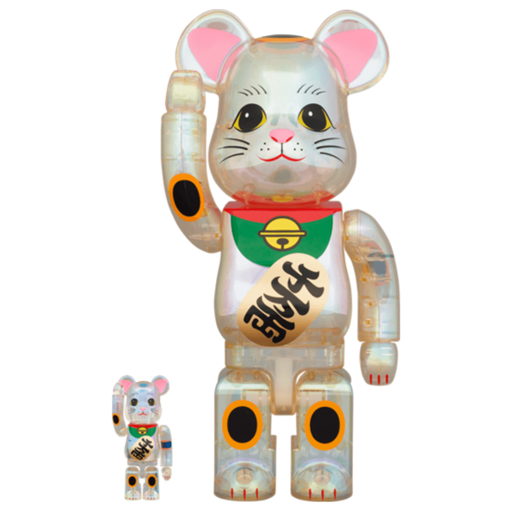 招き猫 透明メッキ 100% & 400％ / 1000% Be@rBrick - CRA5Y SHOP