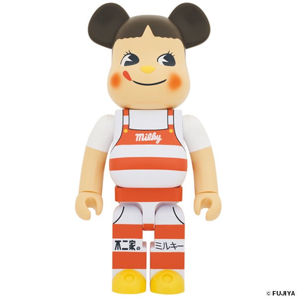 「日限」 ペコちゃん ミルキー三角帽子デザイン 100％ & 400％ / 1000%Be@rBrick - CRA5Y SHOP