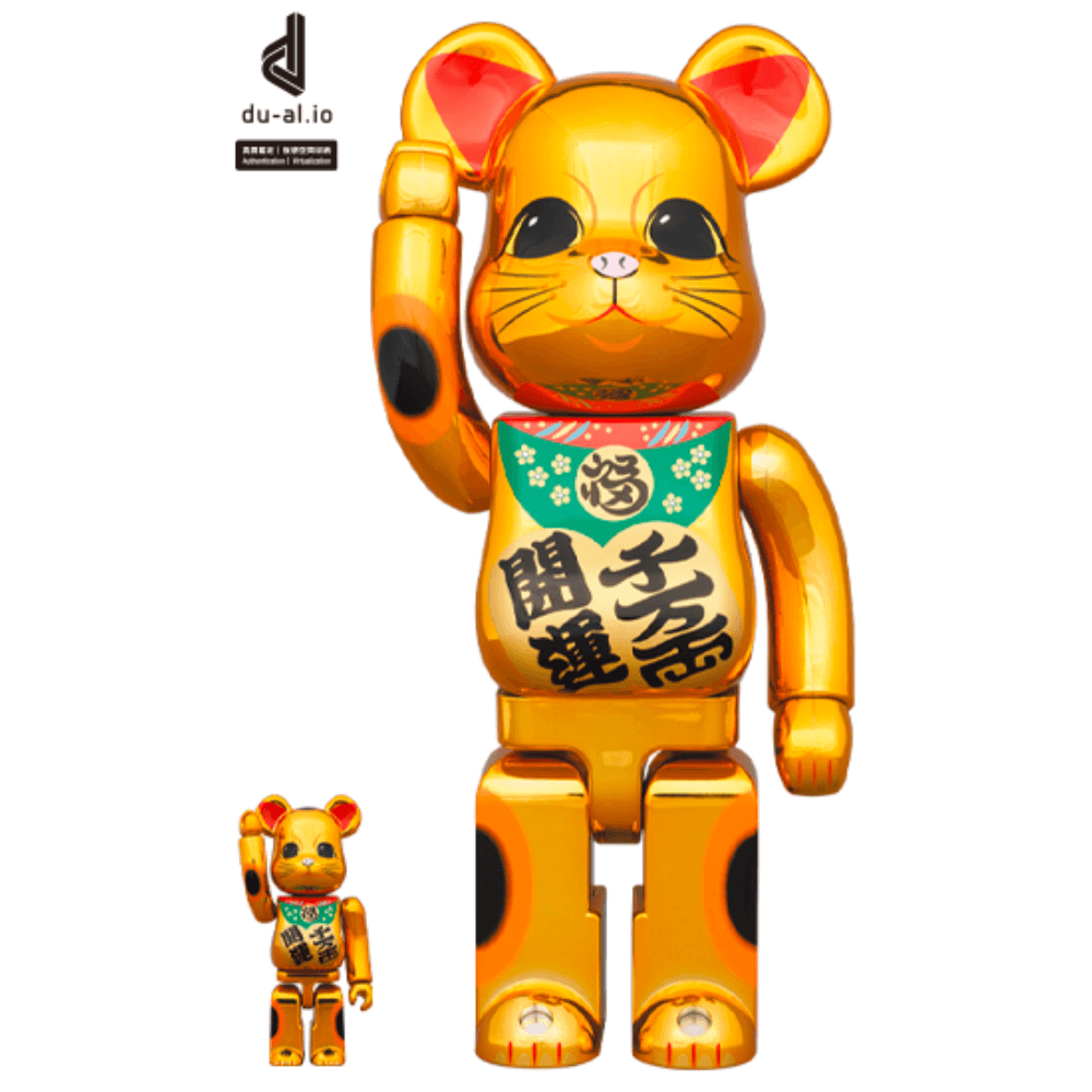 招き猫 開運・千万両 金メッキ 100％ & 400％ BE@RBRICK - CRA5Y SHOP