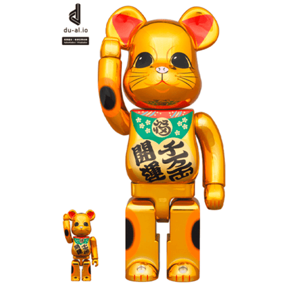 招き猫開運・千万両金メッキ100％ & 400％ BE@RBRICK – CRA5Y SHOP