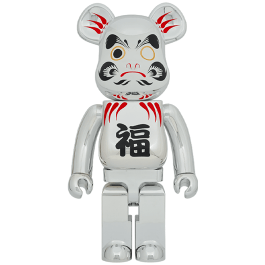 「日限」達磨 銀メッキ 1000％ BE@RBRICK - CRA5Y SHOP