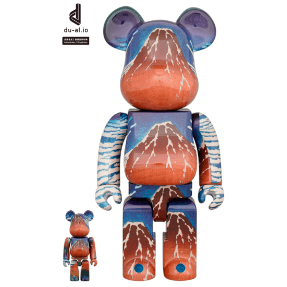 葛飾北斎 「冨嶽三十六景 凱風快晴」 400% & 100% / 1000% Be@rBrick