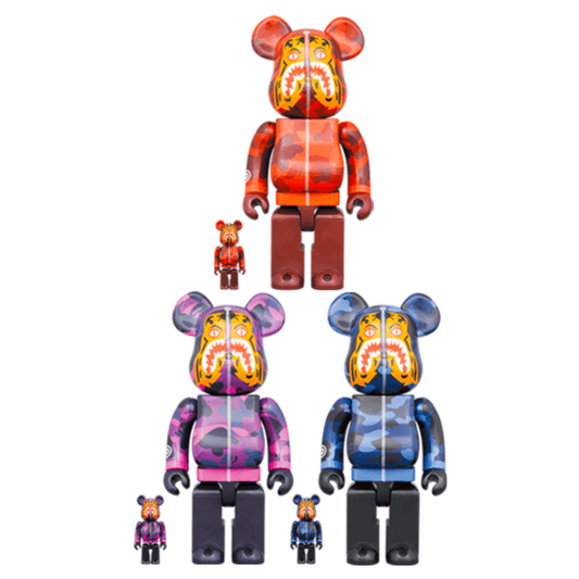 BAPE(R) CAMO TIGER［RED／PURPLE／BLUE］ 100％ & 400％ / 1000% Be@rBrick - CRA5Y SHOP