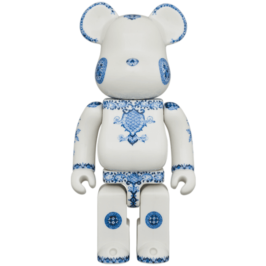 九谷BE@RBRICK 匠【青華更紗紋】400％ Be@rBrick - CRA5Y SHOP