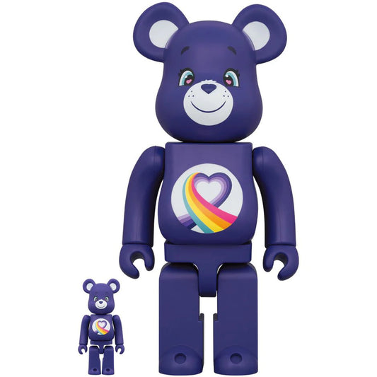 Care Bears(TM) Rainbow Heart Bear(TM) 100% &amp; 400% BE@RBRICK