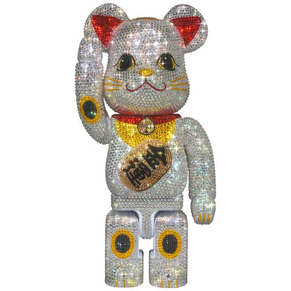 CRYSTAL DECORATE 招き猫 金運 400％ BE@RBRICK - CRA5Y SHOP