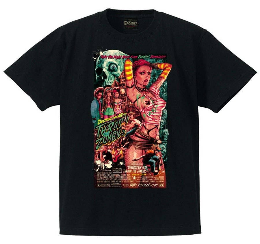 "Destroy'em All! Thrash the Zombies" T-Shirt - CRA5Y SHOP