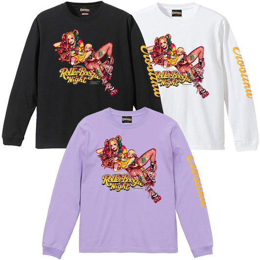 EROSTIKA “ROLLER BOOGIE NIGHT” LONG SLEEVE T-SHIRT 2022 - CRA5Y SHOP