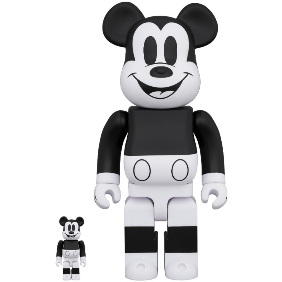 Mickey Mouse 100% & 400% 2020 B&W Be@rBrick - CRA5Y SHOP