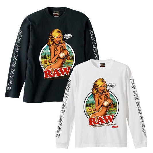 “RAW LIFE MAKE ME GOOD” LONG SLEEVE T-SHIRT - CRA5Y SHOP