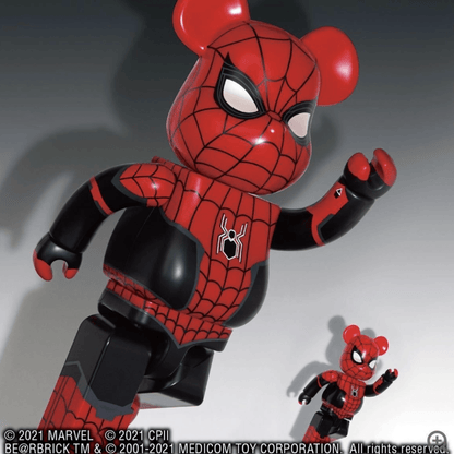 「日限」映画スパイダーマン SPIDER-MAN UPGRADED SUIT 400% セブンネット Be@rBrick - CRA5Y SHOP