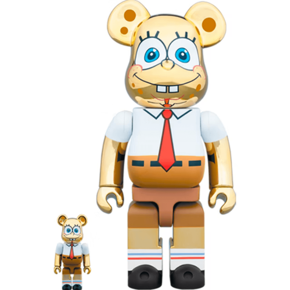 Spongebob Chrome Ver. 400%＋100% / 1000% Be@rBrick - CRA5Y SHOP