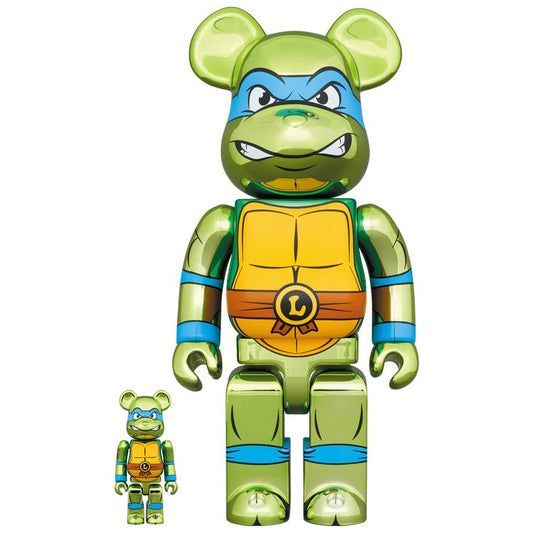 「Teenage Mutant Ninja Turtles」LEONARDO CHROME Ver. 100％ & 400％ / 1000% Be@rBrick - CRA5Y SHOP