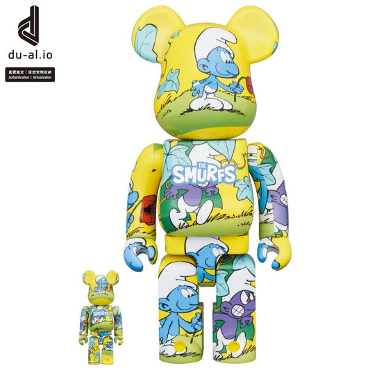 The Smurfs 藍精靈「The Purple Smurfs」400％＋100% / 1000% Be@rBrick - CRA5Y SHOP