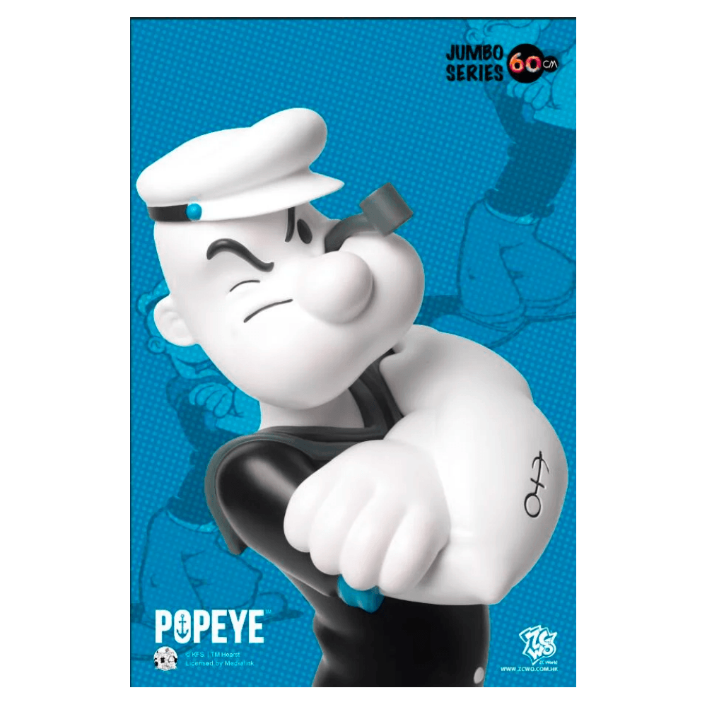 ZCWO 大力水手 Popeye - 90th anniversary 60cm (黑白版本) - CRA5Y SHOP