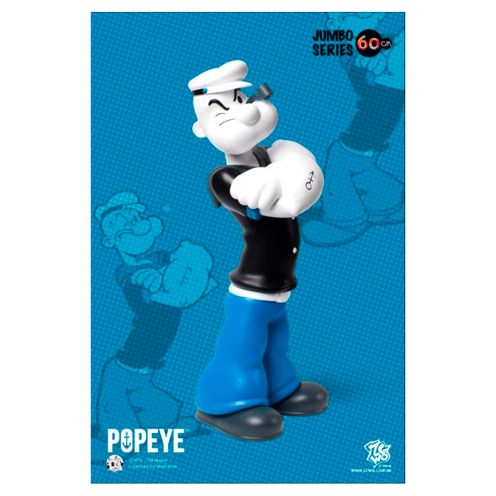 ZCWO 大力水手 Popeye - 90th anniversary 60cm (黑白版本) - CRA5Y SHOP