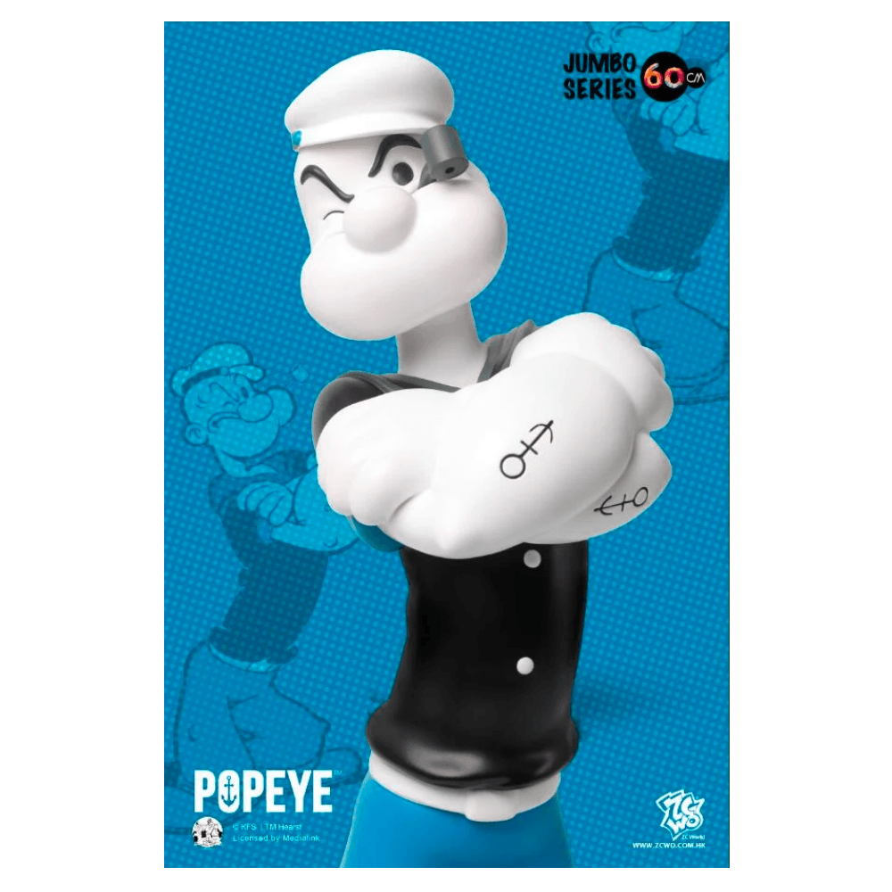 ZCWO 大力水手 Popeye - 90th anniversary 60cm (黑白版本) - CRA5Y SHOP