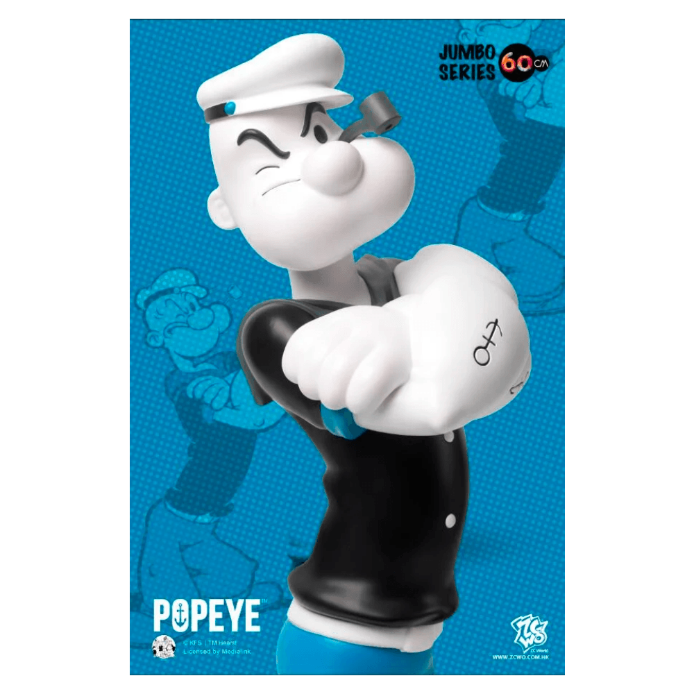 ZCWO 大力水手 Popeye - 90th anniversary 60cm (黑白版本) - CRA5Y SHOP